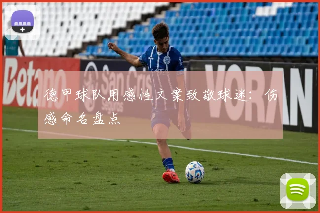 德甲球队用感性文案致敬球迷：伤感命名盘点